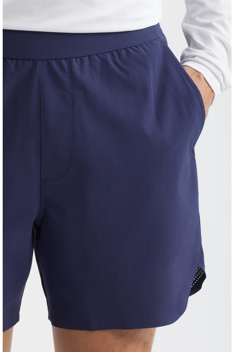 Arenac Sport Shorts, Alternate, color, MALTESE BLUE