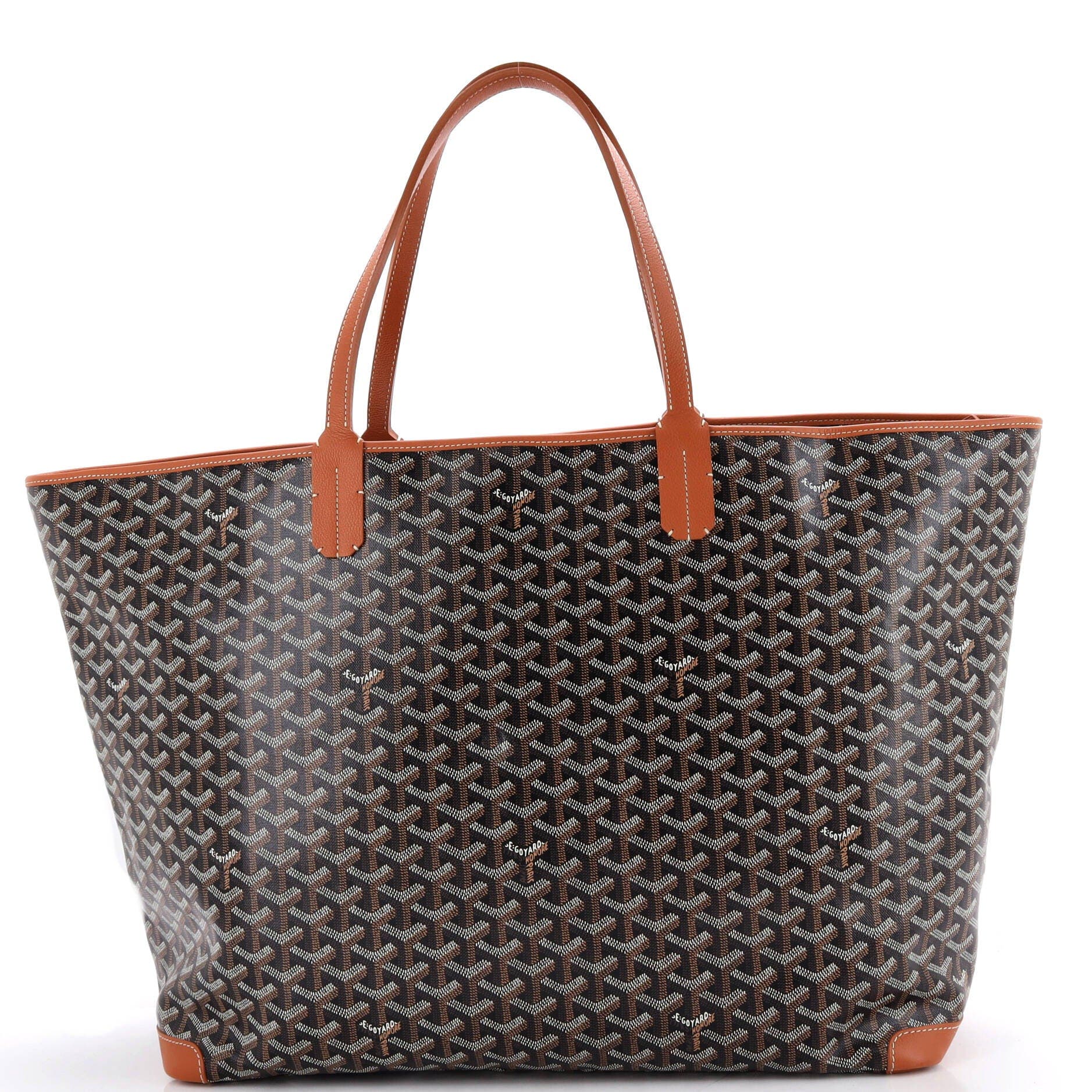 Pre-Owned Goyard Artois Tote Coated Canvas GM, Alternate, color, Brown
