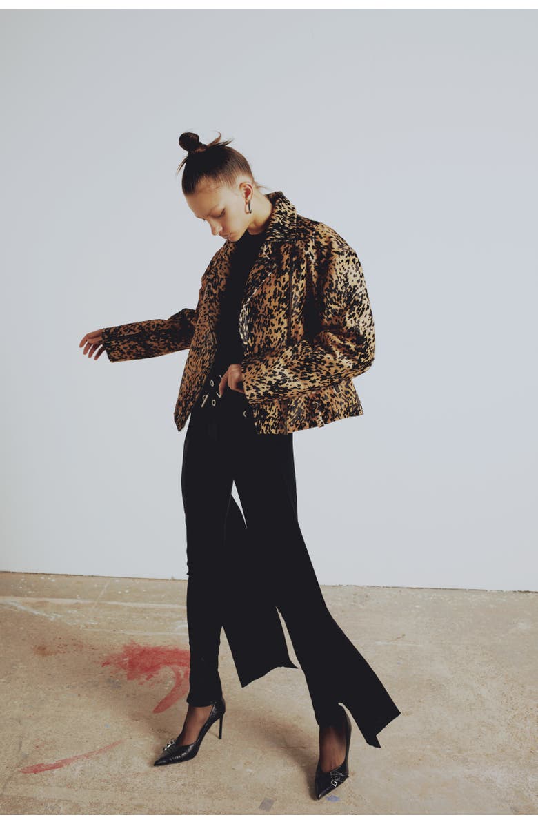 PCFG Your *Itch Kangaroo Leather Jacket, Main, color, Leopard