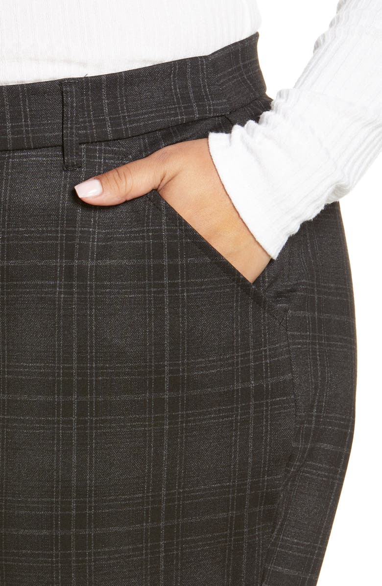 Wit & Wisdom 'Ab'Solution Plaid Ankle Trousers, Alternate, color, 