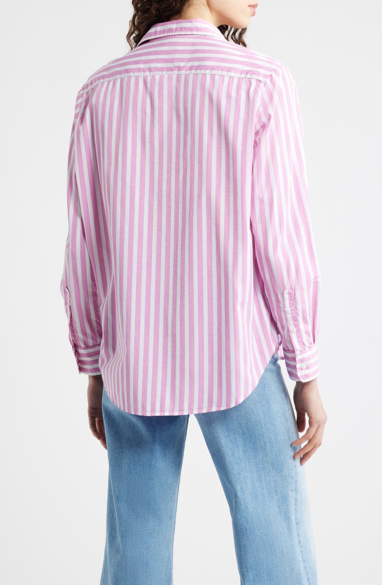 Frank & Eileen Eileen Relaxed Button-Up Shirt, Alternate, color, Stripe White/Pink