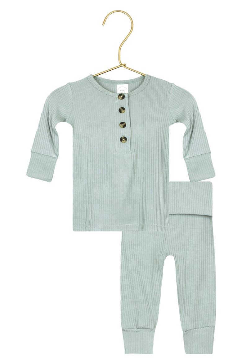 Print Henley & Pants Set, Main, color, BAILEY