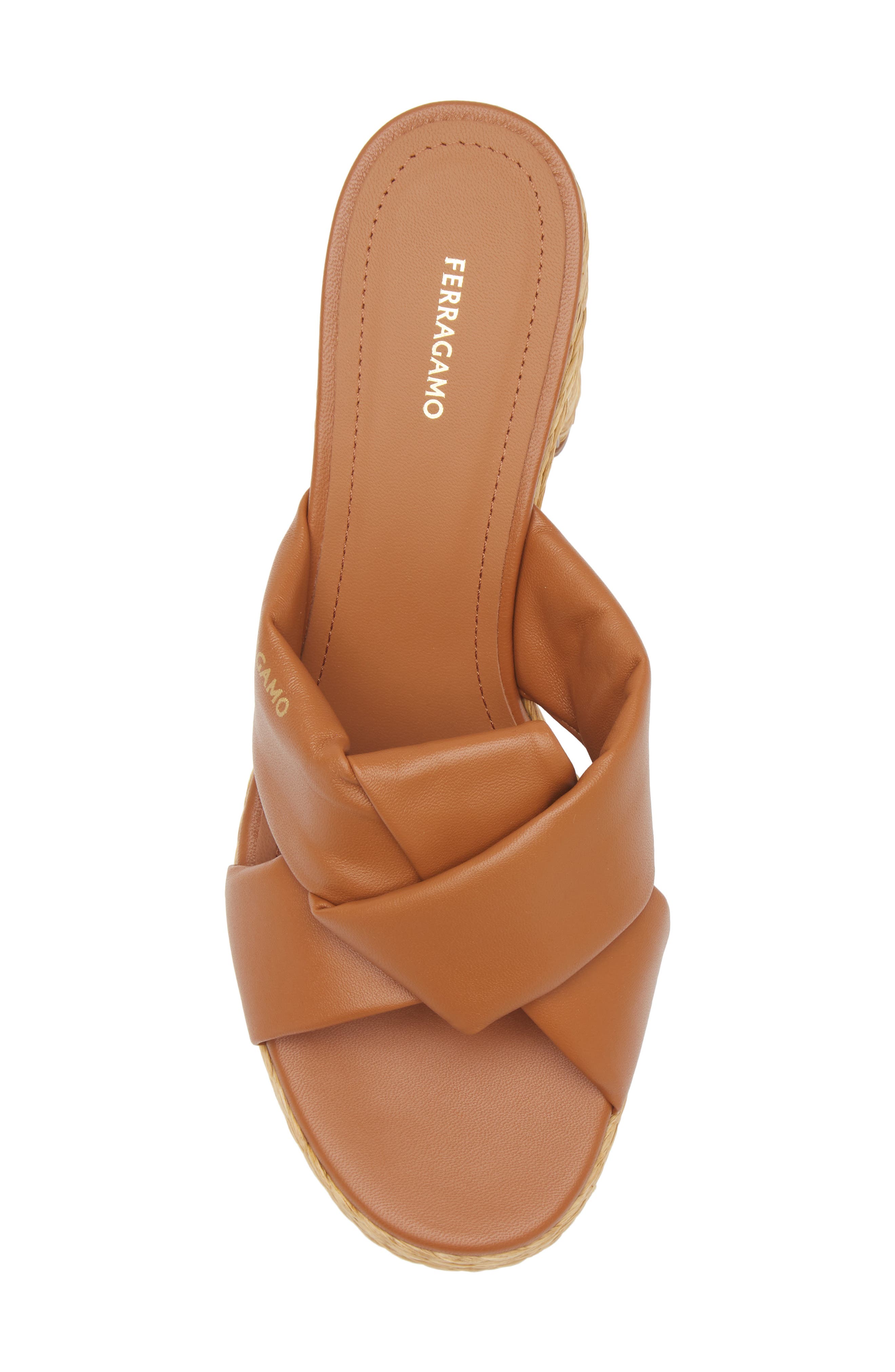 FERRAGAMO Douglas Platform Slide Sandal, Alternate, color, 