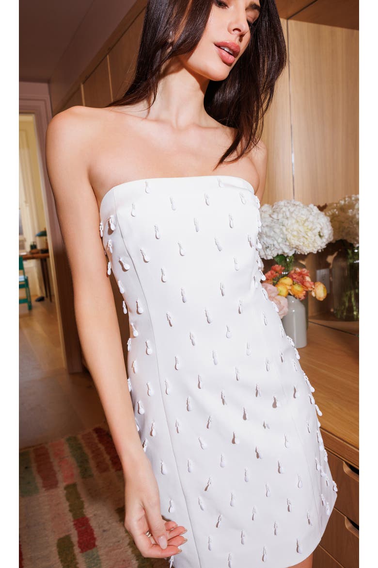 Isabel Bead Embellished Dress, Alternate, color, White