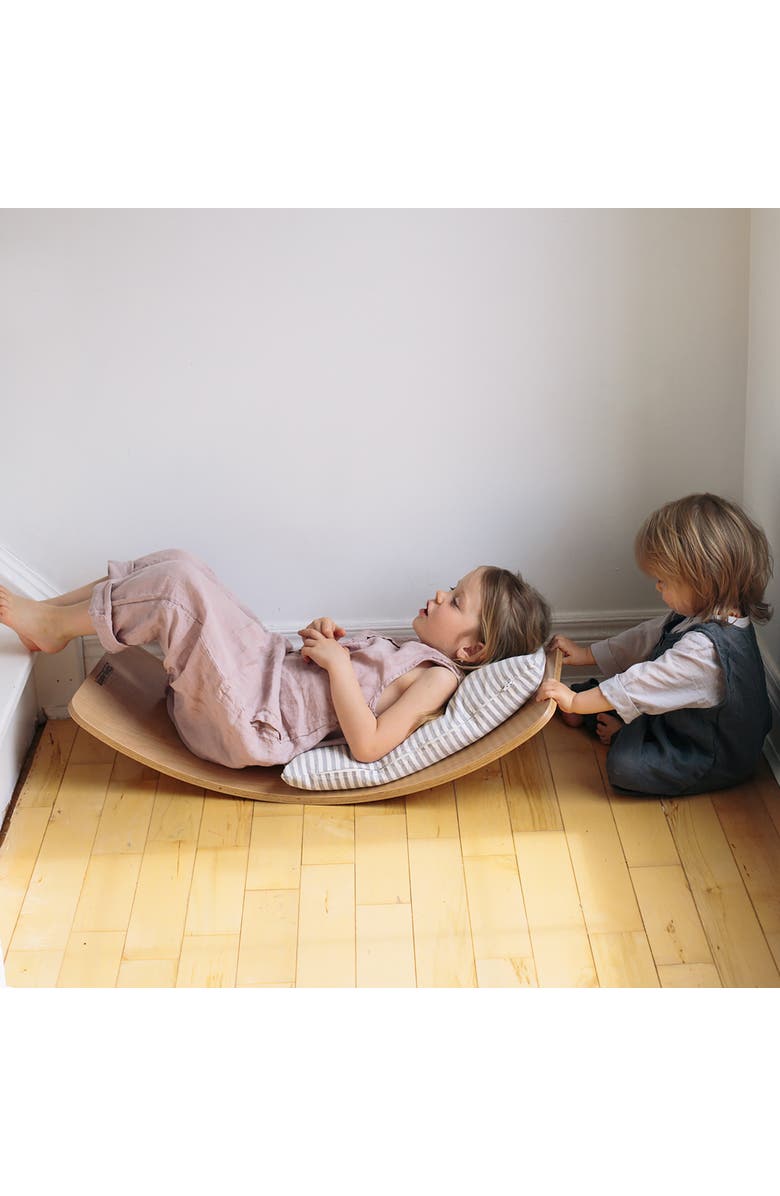 Kinderfeets Kinderboard Natural Wooden Balance Board, Alternate, color, Multicolored