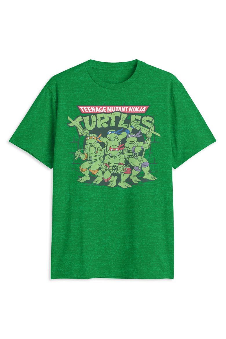Big & Tall Teenage Mutant Ninja Turtles Tunnel Graphic Tee, Main, color, KELLY HEATHER
