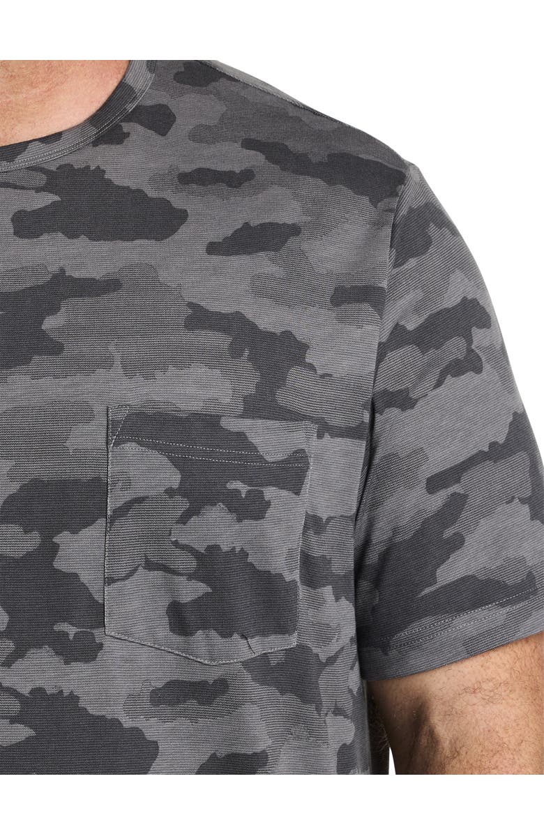 Harbor Bay by DXL Camo Print Pocket T-Shirt, Alternate, color, Grey Multi