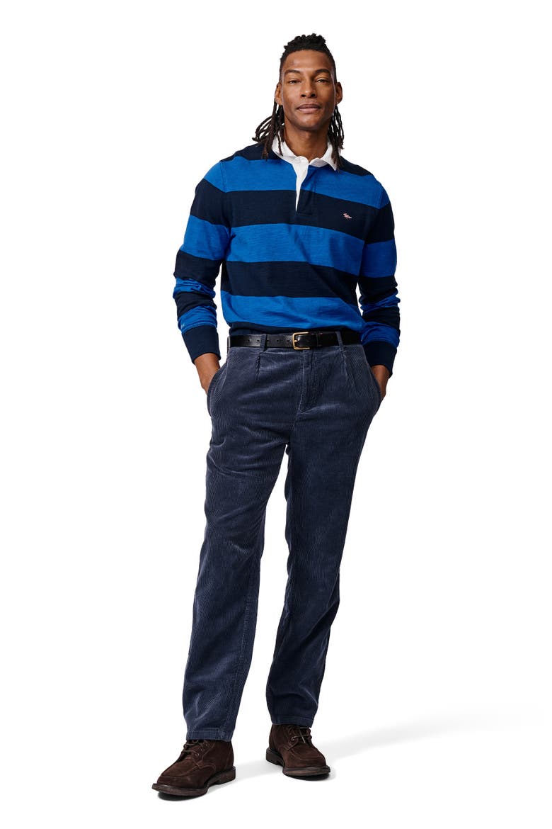 Irnham Long Sleeve Rugby Shirt, Alternate, color, Navy/Cobalt