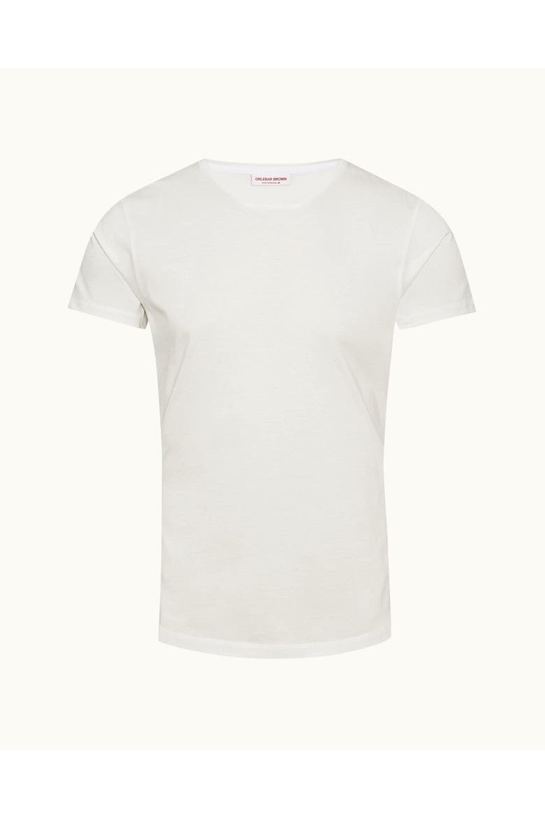 Ob T Mercerised Tailored Fit Crew Neck Cotton T-Shirt, Alternate, color, WHITE
