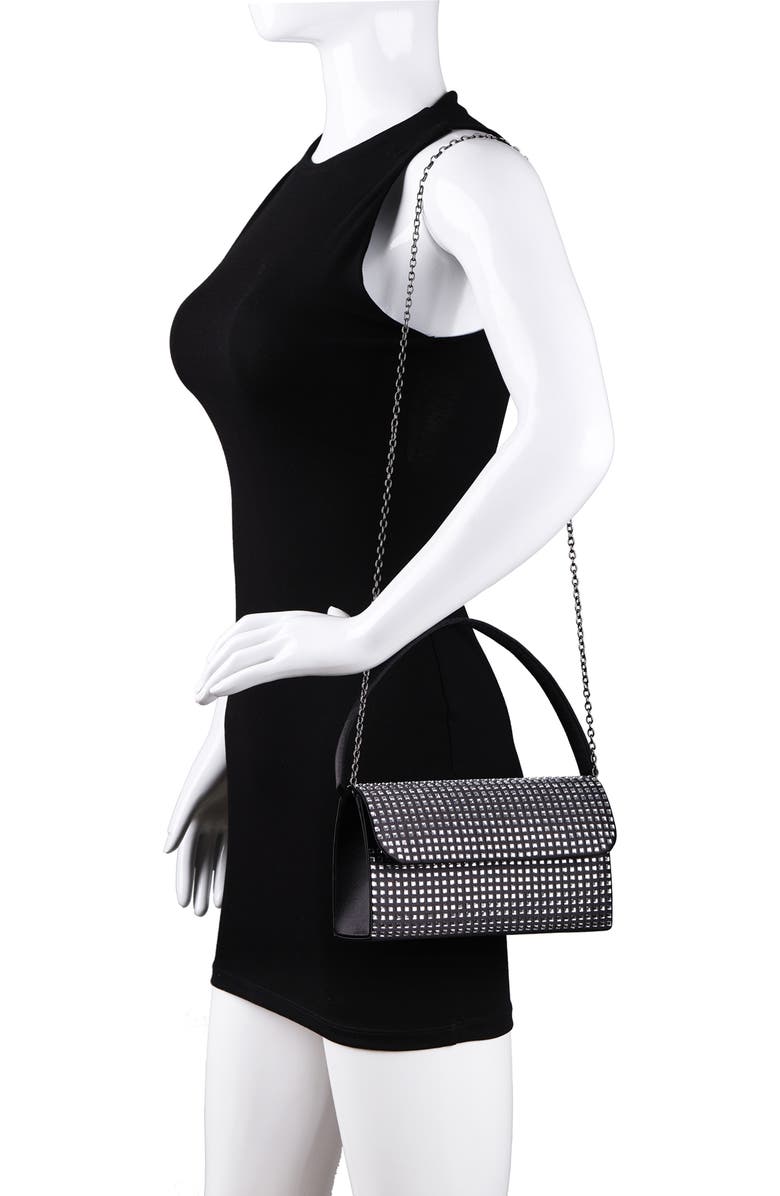 LADY COUTURE Shana Rhinestone Handbag, Alternate, color, Black