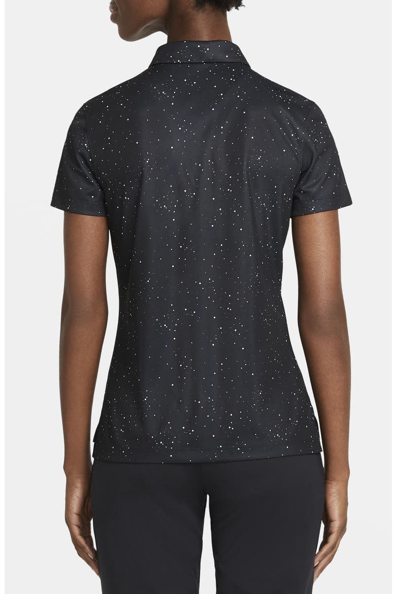 Nike Dri-Fit Printed Golf Polo, Alternate, color, BLACK/ PHOTON DUST