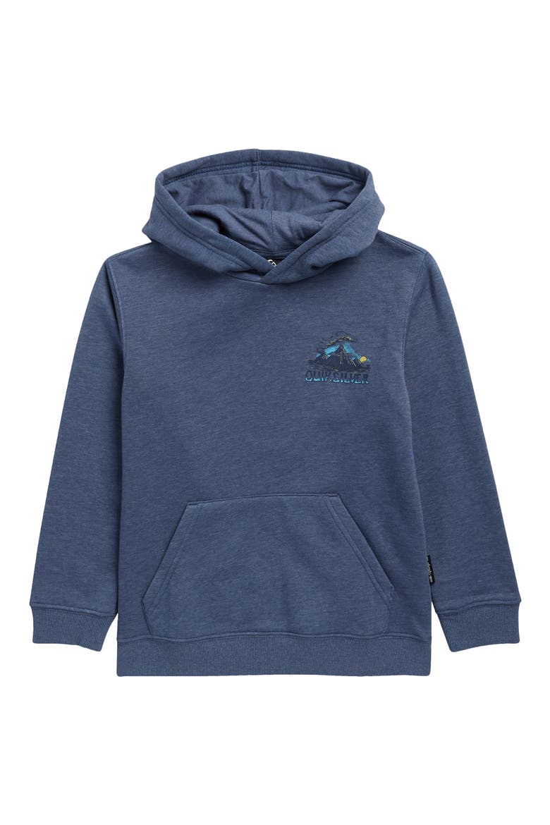 Kids' Paradise Logo Graphic Hoodie, Main, color, VINTAGE INDIGO HEATHER