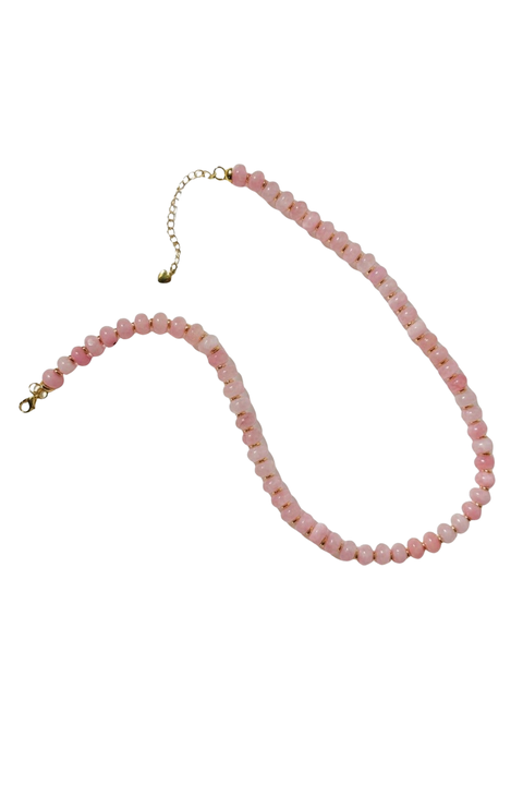 Veronica Beaded Pink Necklace