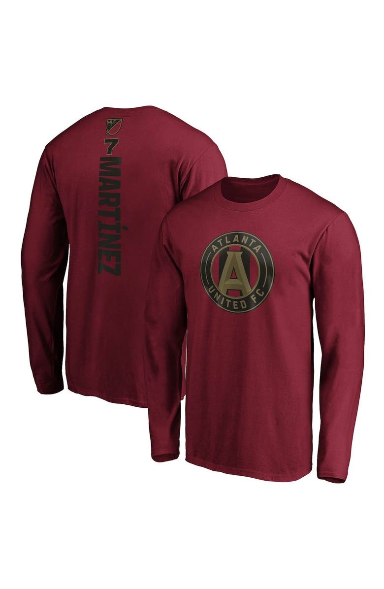FANATICS Men's Fanatics Branded Josef Martinez Red Atlanta United FC Playmaker Name & Number Long Sleeve T-Shirt, Alternate, color, 