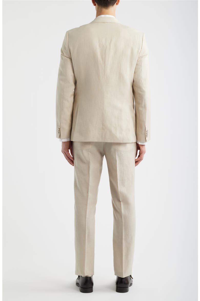 Huge Slim Fit Wool & Linen Suit, Alternate, color, OPEN BEIGE
