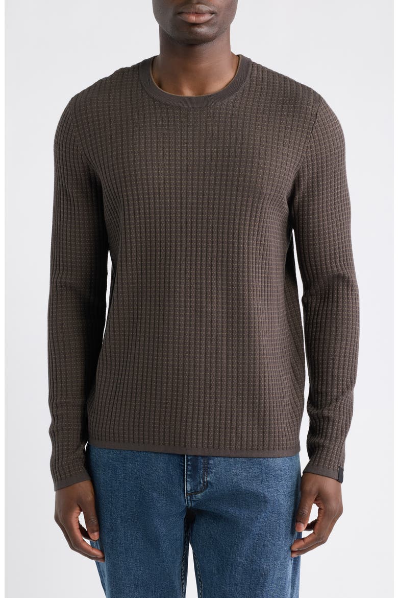 Harvey Cotton Blend Sweater, Main, color, STONEWALL