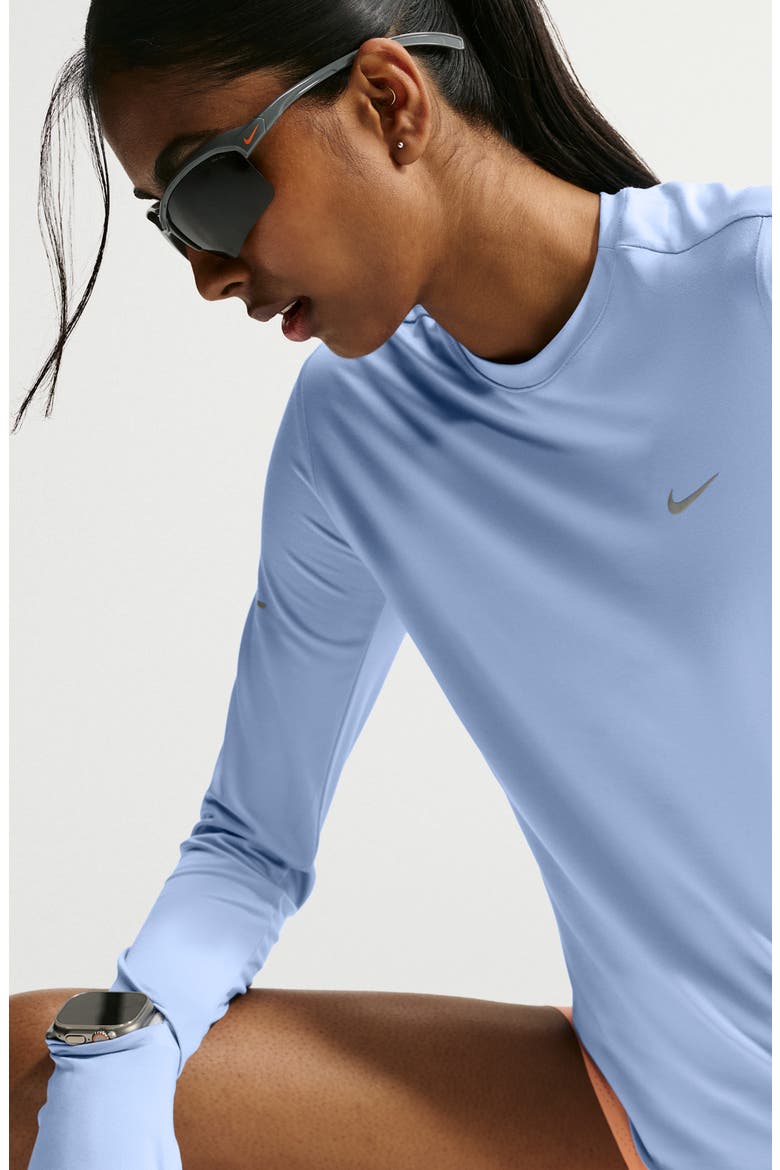 Swift Dri-FIT UV Running Top, Alternate, color, ALUMINUM