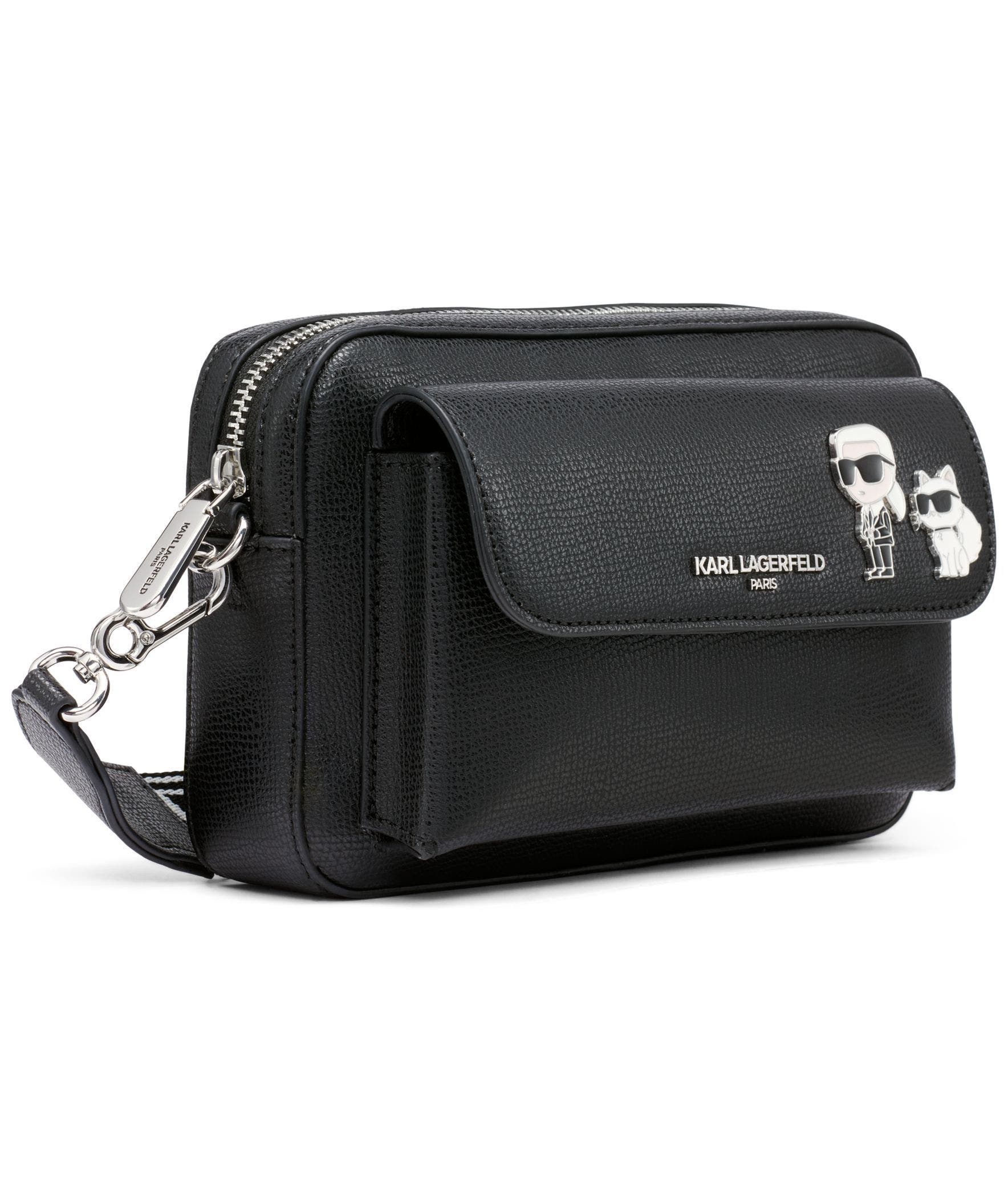 KARL LAGERFELD PARIS Maybelle Crossbody, Alternate, color, White/Black