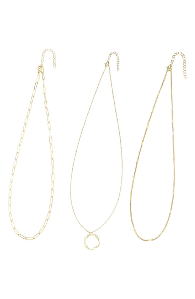 Adornia Set of 3 Assorted Chain Necklaces, Alternate, color, 