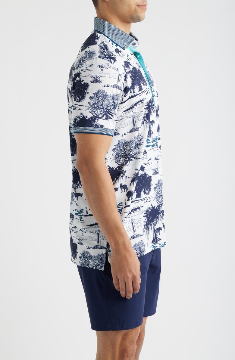 Greyson Angel Oak Performance Button-Down Golf Polo, Alternate, color, Arctic