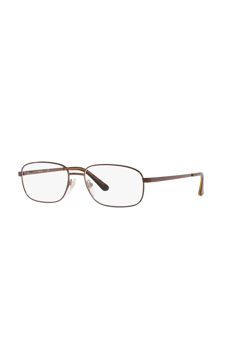 56mm Rectangle optical glasses, Main, color, Brown