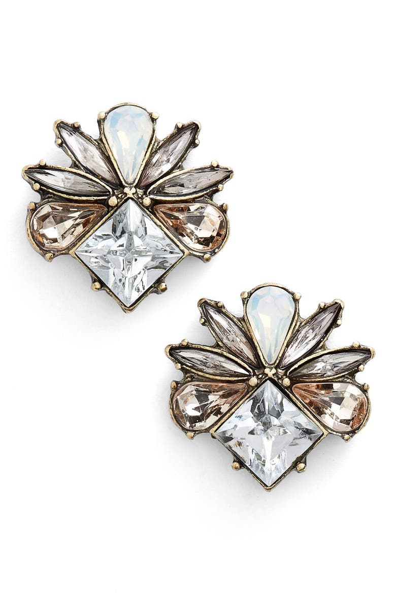 'Tundra' Stud Earrings, Main, color, ANTIQUE GOLD