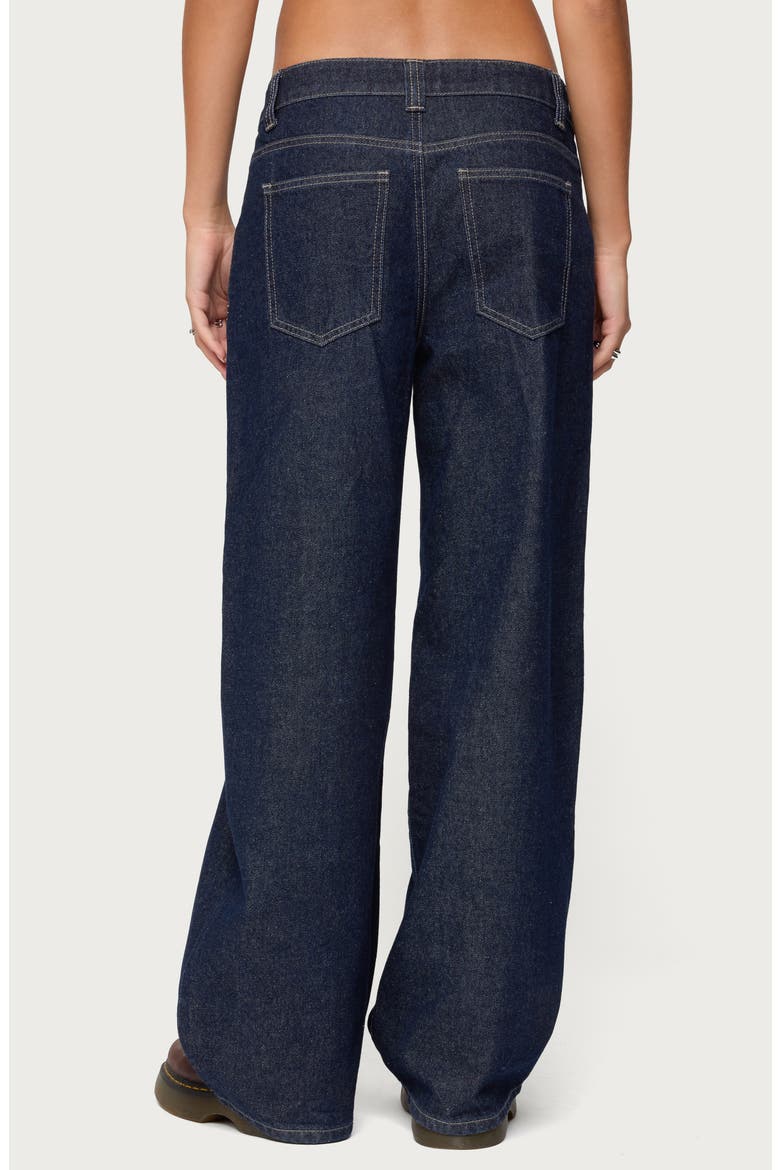 Polley Low Rise Wide Leg Jeans, Alternate, color, DARK-BLUE-WASHED