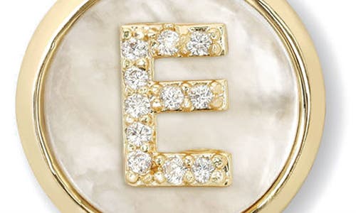 Melinda Maria Baby Love Letters Initial Pendant Necklace In Gold E