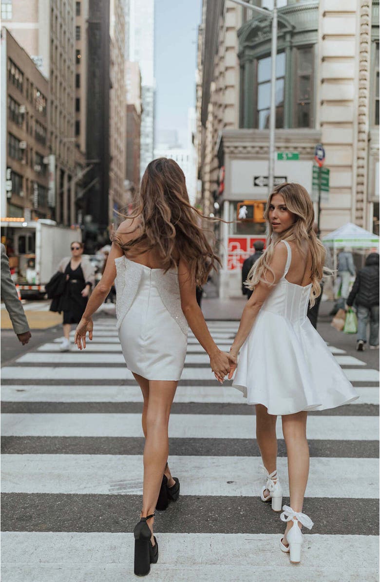 Untamed Petals Chelsea Mini Dress, Alternate, color, Ivory