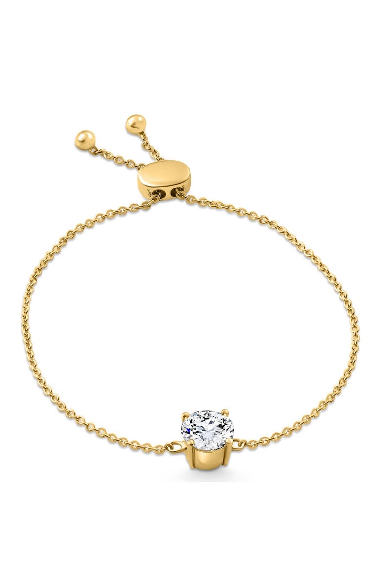 Bliss Diamond Certified 2Ct Diamond Solitaire Slider Bracelet 14k Gold Lab Grown, Main, color,