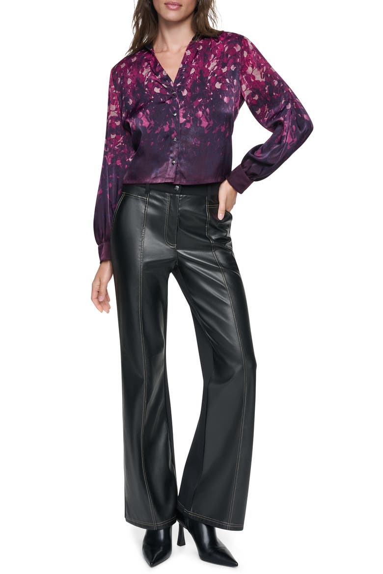 Abstract Print Long Sleeve Woven Shirt, Alternate, color, PAILLETTE
