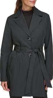 Kenneth Cole Belted Water Resistant Trench Coat