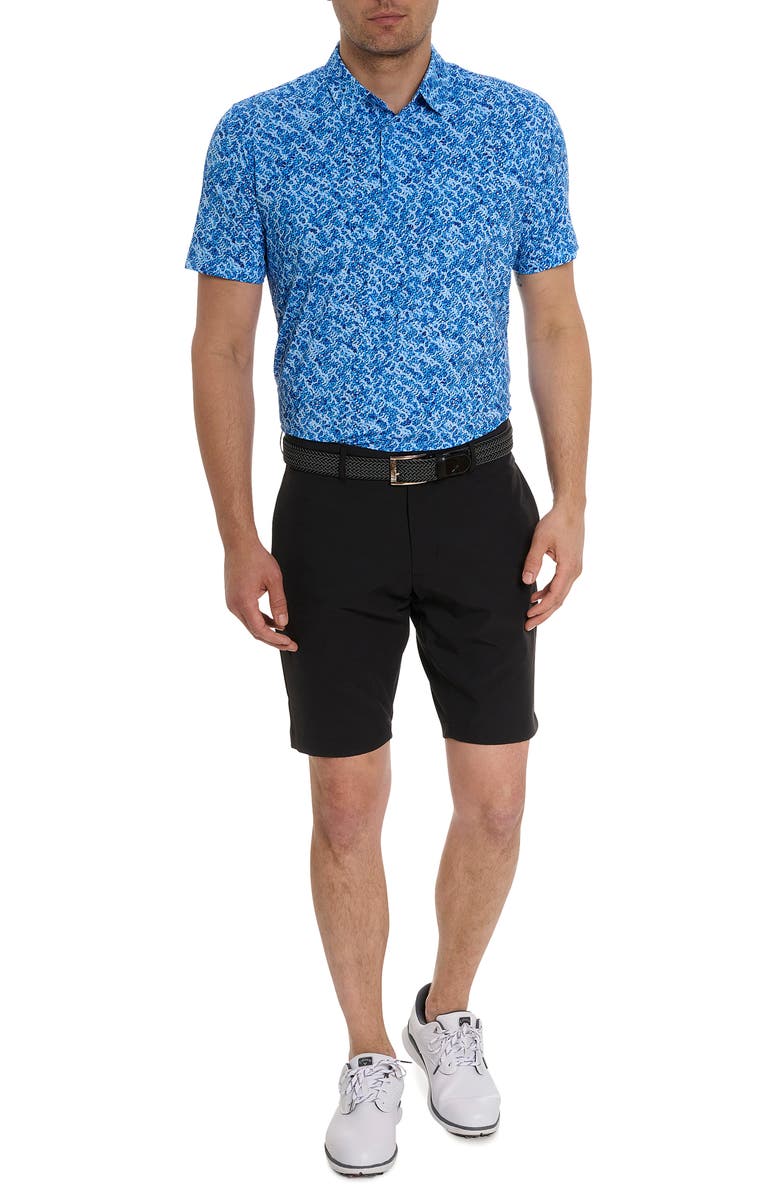 Robert Graham Tyne Geo Pattern Performance Golf Polo, Alternate, color, 