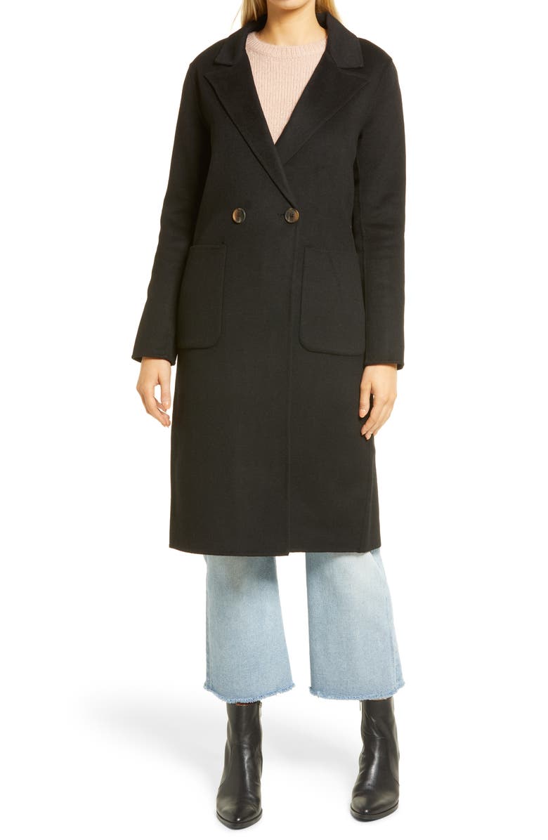 Halogen<sup>®</sup> Double Face Wool Coat, Alternate, color,