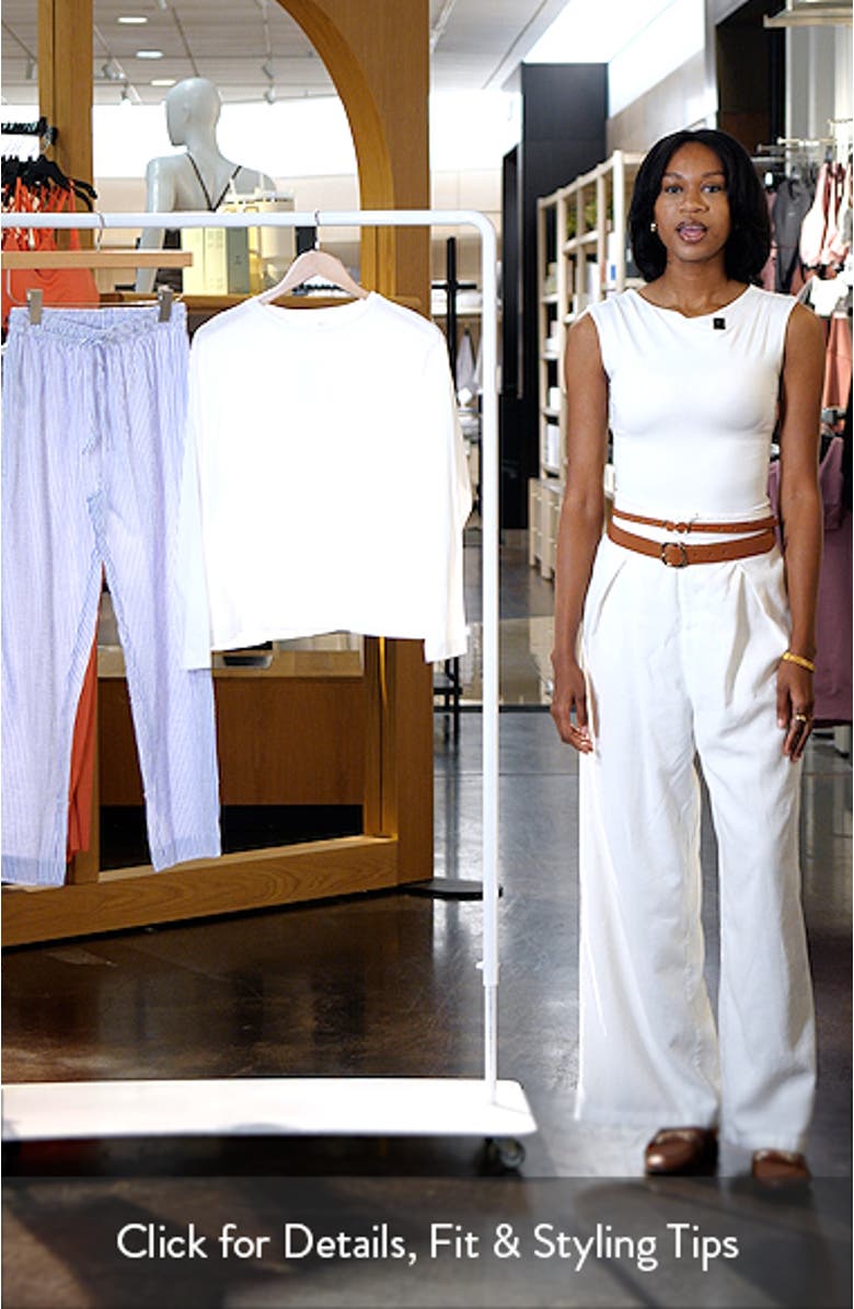 Two-Piece Stripe Cotton Pajamas, sales video thumbnail