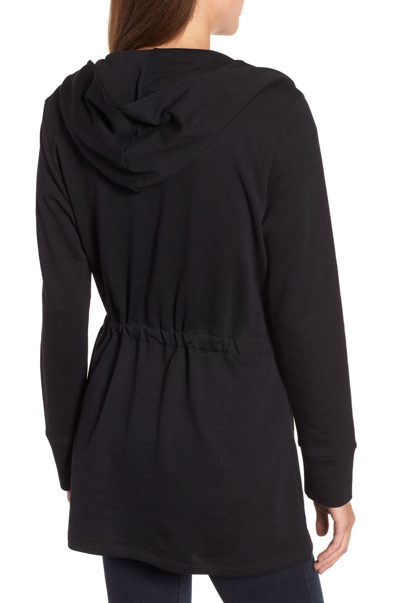 Caslon<sup>®</sup> HOODED FRENCH TERRY OPEN CARDI, Alternate, color, 