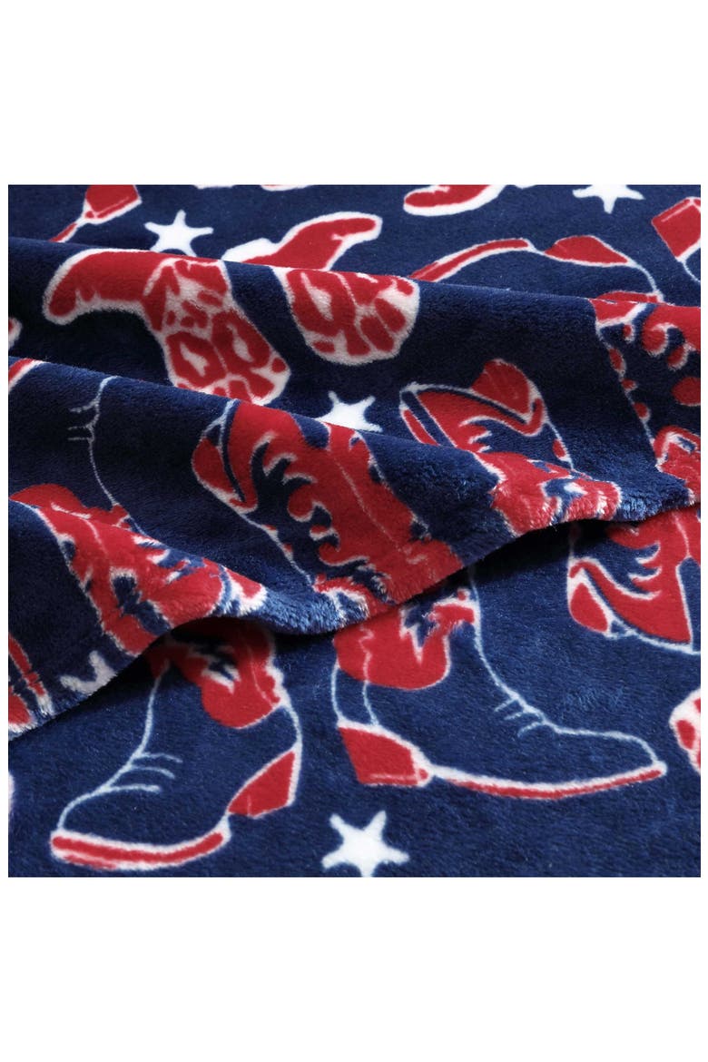Knockin' Boots Ultrasoft Plush Throw, Alternate, color, DARK BLUE