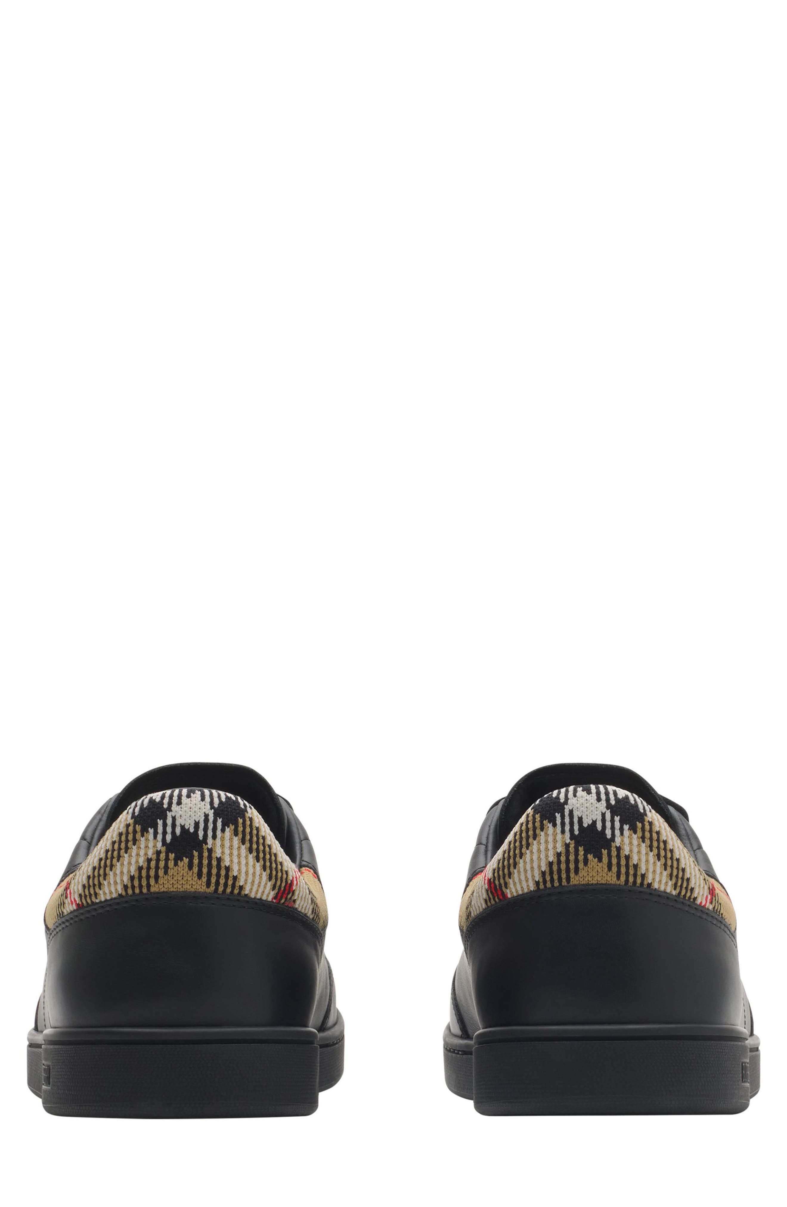 Burberry Set Low Top Sneaker, Alternate, color, Black/ Sand Ip Check