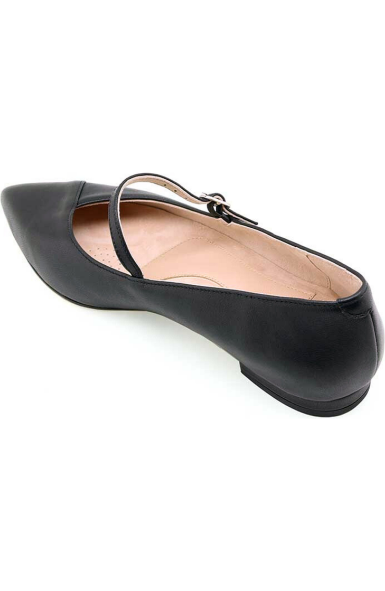 ALLY Shoes Mary Jane Forever Flat, Alternate, color, Black Leather