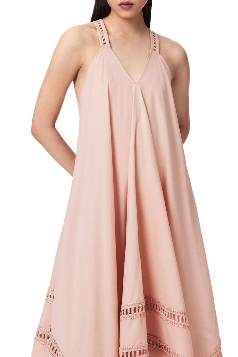 Lil Handkerchief Hem Cotton Dress, Alternate, color, BLUSH PINK