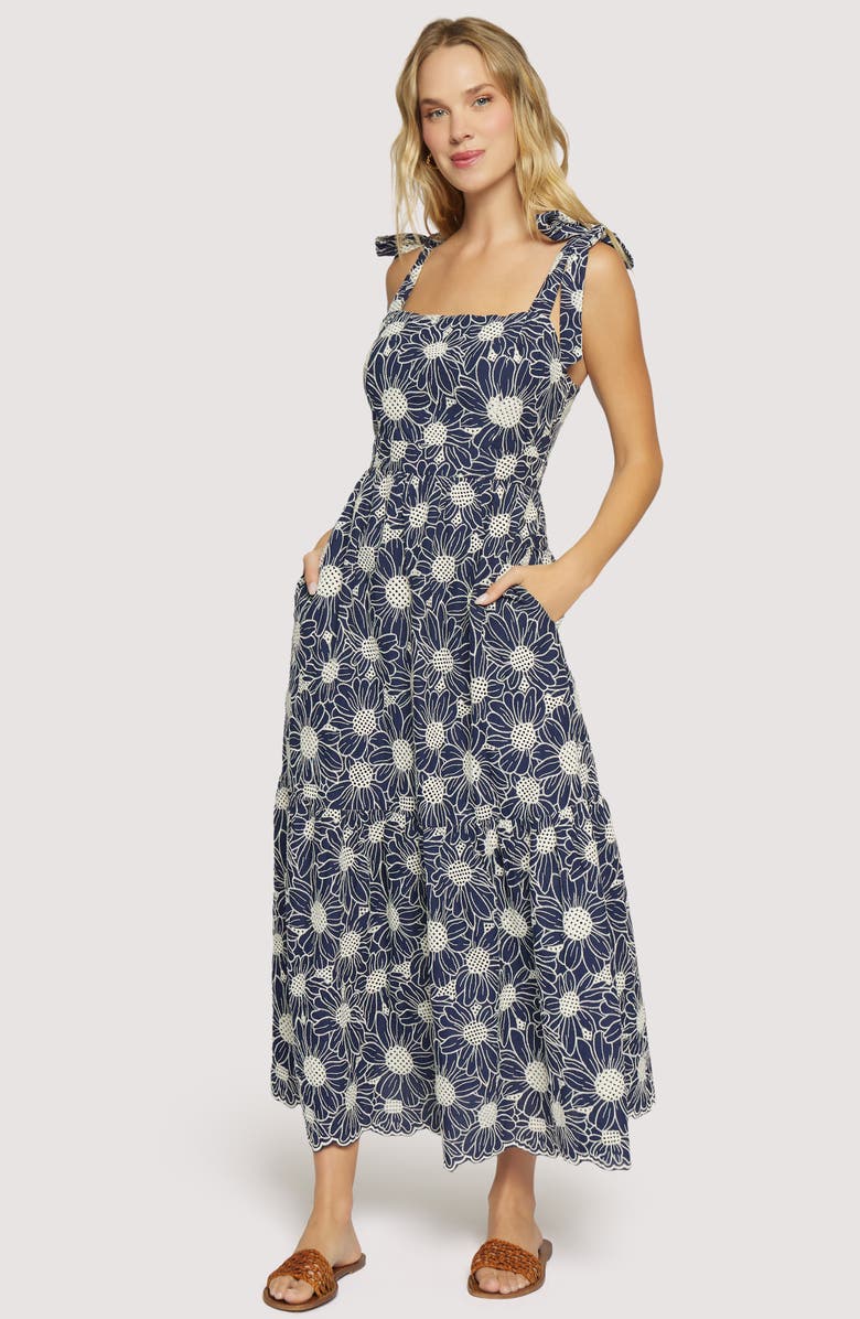 Lost + Wander Zenith Bloom Maxi Dress, Alternate, color, Blue-Floral-Multi