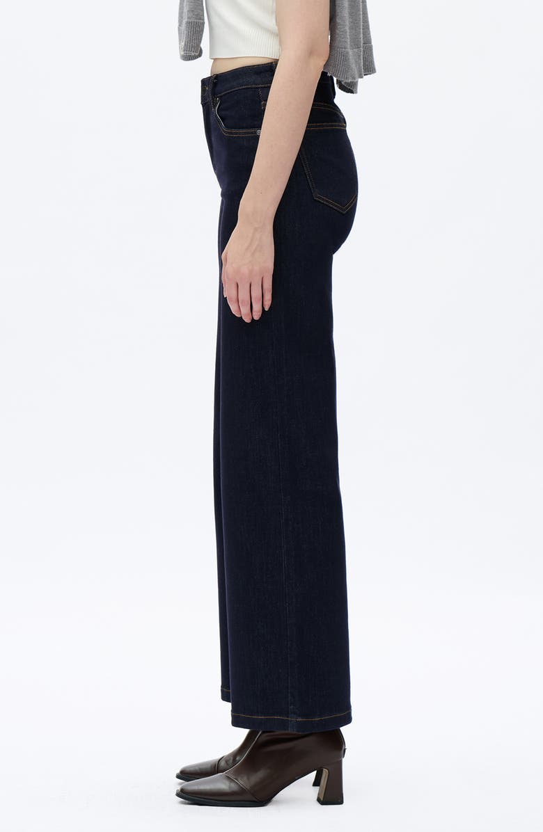 Bayeas Cloe High Waist Wide Leg Jeans, Alternate, color, Raw Denim