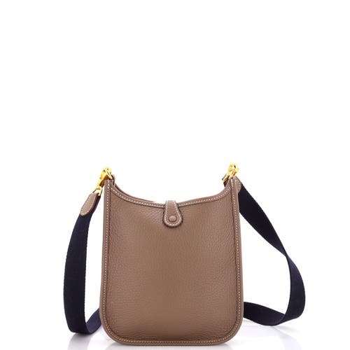 Pre-owned Hermes Hermes Evelyne Bag Gen Iii Clemence Tpm In Brown