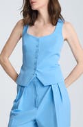 Kenneth Cole Bustier Button-Up Vest