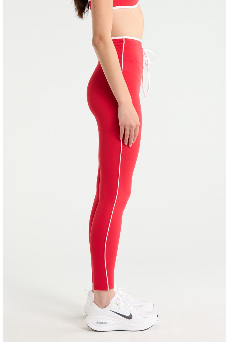 Sport Sprint High Waist Leggings, Alternate, color, CHERRY/WHITE