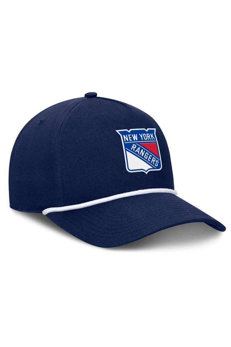 Men's Fanatics Navy New York Rangers Authentic Pro Rink Roper A-Frame Adjustable Hat, Alternate, color, Navy