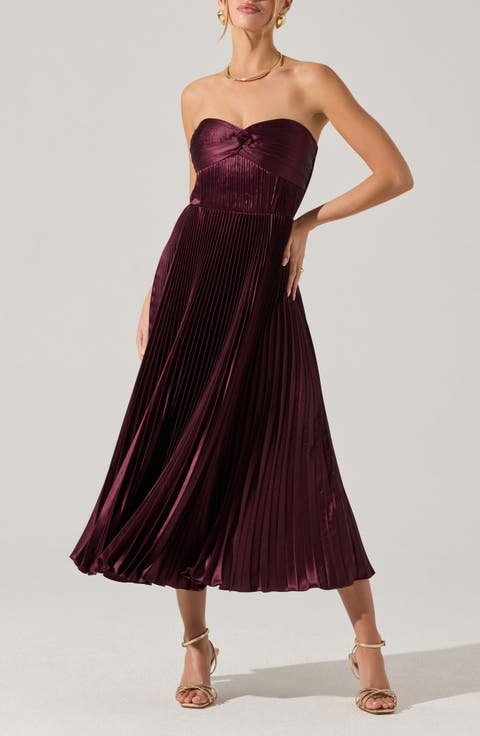 Ascella Strapless A-Line Dress