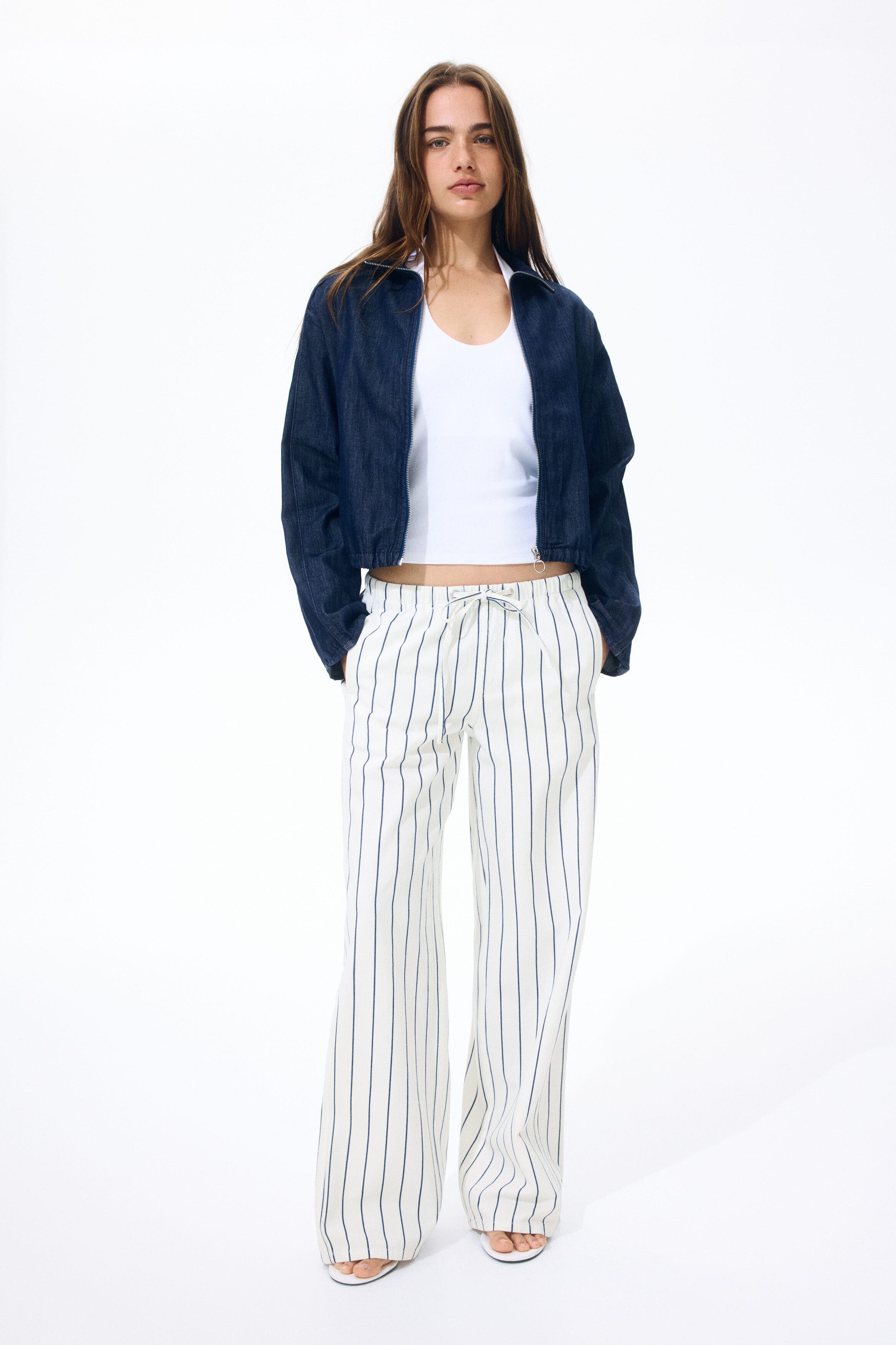 Cream/striped