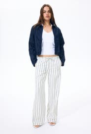 H&M Denim Drawstring Trousers
