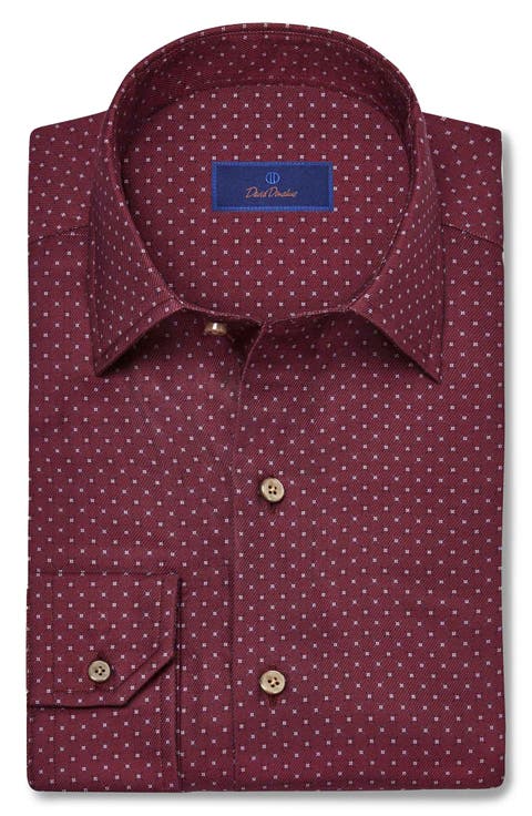 Micro Print Sport Shirt